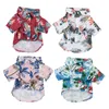 Summer Hawaiian Style Pet Clothes Polyester Sun Protection Dustproof Breathable Puppy Beach Clothes XS-L 8 Styles