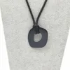 Pendant Necklaces Fashion Neo Gothic For Women Black Color Round Stainless Steel Chain Vintage Kpop Coco Goth Necklace Jewelry