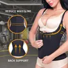 Kadın şekillendirme neopren vücut şekillendirici sauna ter yelek kadınlar için bel eğitmen korse düzeltici ile kemer kilo kaybı faja shapewear