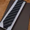 Tie 100% silke Broderi Stripe Mönster Classic Bow Slips Brand Mäns Casual Smal Slips Presentförpackning 3610