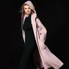 Misto lana da donna Autunno Inverno Caldo cappotto spesso Donna Elegante X-Lungo con cappuccio Cashmere Capispalla femminile Trench LX1920 Bery22