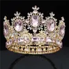 Bröllop Crown Royal Queen Bridal Tiaras och kronor Prom Pageant Head Ornaments Hair Smycken Brud Tillbehör X0625