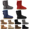 2021 newest Women Winter Snow Boots Triple Black Chestnut Pink Navy Grey Fashion Classic Ankle Short Boot Womens Ladies Girls Booties Shoes size 36-41
