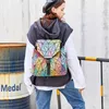 Hohe Kapazität Mode Plaid Rucksack Frauen Umhängetasche Frauen 3d Bunte Rucksack Schule Tasche für Teenager Dame Reise Rucksack Q0528