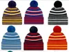 New Christmas Sideline Gorros Sombreros Fútbol americano 32 equipos Deportes invierno línea lateral gorros de punto Beanie Sombreros de punto al por mayor