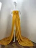 Abiti premaman in chiffon di pizzo con spacco sul davanti Abito lungo in gravidanza per gravidanza Abito lungo per donne incinte per oggetti di scena Po 210922