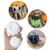 10 stks 6/8 cm kunstmatige schuim pompoenen witte verf handgemaakte ambachtelijke kinderen speelgoed baby shower halloween feest tafel ornament display prop y0829