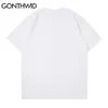 T-shirts Streetwear Hip Hop Maître de son destin Imprimer Harajuku T-shirts Chemises T-shirts à manches courtes Tops 210602