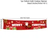 Feliz banner de Natal Pano de boi pendurado decorações para casa de loja ao ar livre Navidad Ano Y201020