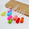 10 Farben Andere Trinkgefäße 5 ml Silikon-Flüssigkeitstropfer Kunststoffpipetten Transferpipette mit Glühbirnenspitze für Süßigkeitenöl Küche Kinder Gummibärchenherstellungsform FHL346-ZWL692