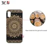 Casos de telefone resistentes a água para iphone 6 7 8 11 12 xs xr 2021 luxo eco-friendly preto cereja madeira design de flor traseira