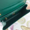 Shoulder Crossbody Bag Messenger Purse Handbags Lady Chain Bags Fashion High Quality Real Leather Love Flip Over Inlaid Pearl Decoration