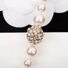 2021 collier de charme de style de mode avec coquille blanche nature et diamant brillant pour les femmes cadeau de bijoux de mariage ont la boîte PS4781