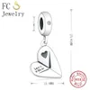 FC Jewelry Fit Original Marka Charms Bransoletka Autentyczne 925 Silver Paris Wieża Eiffla Wisiorek Wiszący Koraliki Berloque DIY Prezent Q0531