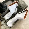 2021 marke Design Tabi Split Toe Stiefel Frauen Leder Zapatos Mujer Chunky High Heel Stiefeletten Frauen Schuhe Mode Botas mujer