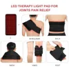 Amazon Top Belts 660nm LED赤いライト850nm近くの赤外線療法デバイスローバックネックの膝の肩の痛みリリーバーベルト