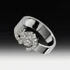 Top marque pur 925 bijoux en argent Sterling pour les femmes lettre 5 conception anneaux plein diamant anneaux de fiançailles mariage bijoux de luxe