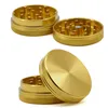 2 Parts Grinder 50mm Smoking Herb Crusher Alumimum Alloy Metal Grinders 50mm*20mm 8 Colors RandM Tornado 7000 9000 10000 12000