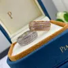 besittning seriering PIAGE ROSE extremt 18K guldpläterad sterling silver Lyxiga smycken roterbara utsökt presentmärke designerringar diamanter Parpresenter