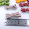 2,4" Baby Mädchen Dot Ribbon Schleife Haarschleife mit Haargummis umwickelte Haarspangen Sicherheits-Krokodilklemme Kinder-Pferdeschwanzhalter