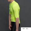 Nuova versione Verde fluorescente pro team aero Maglia da ciclismo leggera a manica corta Processo senza cuciture