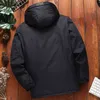 Männer Fleece Jacke Plus 7XL 8XL Winter Parka Große Größe 5XL Mantel Männer Mit Kapuze Schnee Oberbekleidung Dicke Warme Wasserdichte jacke Männlich 211129