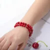 Lecznicze kryształowy kamień koralikowy Bransoletka naturalna koraliki kamienia szlachetnego Reiki Meditation lęk Bracelets biżuteria dla kobiet mężczyzn