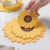 Matten Pads Sonnenblume Tischsat Japanische Wärmeisolation Rutschfeste Pad Estisch Matte Kaffeetasse Geschirr Küche Dekor