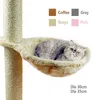 Hamac de chat doux installé sur un chenil de couchage d'arbre suspendu en peluche épaisse 4 couleurs grand lit animal de compagnie diamètre 30 cm / 35 cm capacité 211111