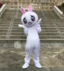 Robe de festival Costumes de mascotte de lapin à fourrure Carnaval Hallowen Cadeaux Unisexe Adultes Fantaisie Jeux de fête Tenue de vacances Célébration Tenue de personnage de dessin animé