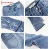Haft Rozciąganie Flare Jeans Kobiety Elastyczność Bell-Dna Dżinsy Dla Dziewczyn Lekkie Niebieskie Spodnie Damskie Dżinsy Duży Rozmiar # 72 H0908