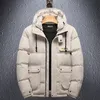 メンズティンデンダックダウンコートファッショントレンド防風フード付きフッファジャケットデザイナー冬の高級パン暖かいパフカジュアルジャケット
