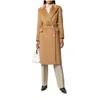 camel double breasted wool coat