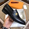 l5 British Style LUXURY MEN FORMAL LEATHER DESIGNER DRESS SHOES Striped Patch Work Pointed Toe Business Office MEN Suit SHOES 33