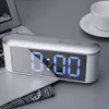 3 en 1 horloge de table créative LED horloge de bureau numérique avec affichage de la température mode décor à la maison électronique maquillage miroir horloge Y200407