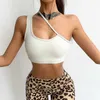 WOMENGAGA Mädchen Sexy Sportunterwäsche Damen stoßfest Schrägschulter Weste Laufen Fitness Sommer Tops Tank Korean Top 5HEA 210603