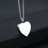 Whole heart-shaped dog paw print ashes urn souvenir pendant necklace to commemorate pet funeral284N
