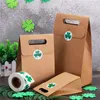 500pcs/roll St. Patrick's Day Shamrock Stickers 1.5'' Adhesive Seal Label for Envelopes Cards Gift Bags Irish Decoration JK2102XB