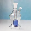 Diamond Shape Glass Hookah Oil Burner Smoking Pipe Shisha Round of Small Pot Diposable Glass Pipes Ash Catchers Bong Percolater Bubbler Tobacco Bowl Accessories