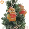 3 pezzi bella scoiattolo angelo pendenti in legno ornamenti di natale artigianato in legno giocattoli per bambini decorazioni per l'albero fai da te regali appesi Y2010208400395