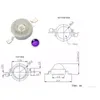 Perlas de luz 3W UV Púrpura LED Bombillas ultravioleta Chips de lámpara 365nm 375nm 380nm 385nm 395nm 400nm 405nm 410nm 420nm Alta potencia