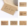 Gift Wrap 30Pcs/Lot Kraft Thank You Card Natural Paper Cards For Your Order Small Shop Decoration