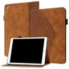 Fashion Business PU Leather Cases For Ipad Mini 2 3 4 5 Mini5 7.9inch Cube Diamond Grain Luxury Wallet Flip Cover Credit ID Card Slot Pocket Shockproof Holder Book Pouch