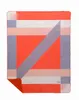 Plaid rayé imprimé signalisation couverture châle doux et confortable tissu en microfibre taille 150*150 cm pour la maison chambre intérieur extérieur voyage hôtel couvertures portables nouveau