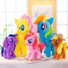 Mais novo 20 cm cavalo pelúcia brinquedos bonitinho pelúcia animal arco-íris unicórnio dollds Natal aniversário presentes para crianças