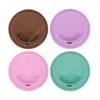 Silicone Cup Lids 9cm Anti Dust Spill Proof Food Grade Silicone Cup Lid Coffee Mug Milk Tea Cups Cover Seal Lids DHP39