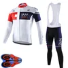 Men IAM team Cycling long Sleeves jersey bib pants sets Breathable mountain bike Outfits cycling clothes bicycle uniform Y21021904