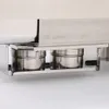 調理器具セットストックポットステンレススチールヒンジビュッフェ擦り皿料理暖かい3253498