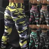 Camouflage Femmes Pour leggins Graffiti Style Slim Stretch Pantalon Armée Vert Leggings Deportes Pantalon 211204