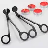 Stainless Steel Candle Wick Trimmer Oil Lamp Trim scissor tijera tesoura Cutter Snuffer Tool Hook Clipper in black sea ship DAR412